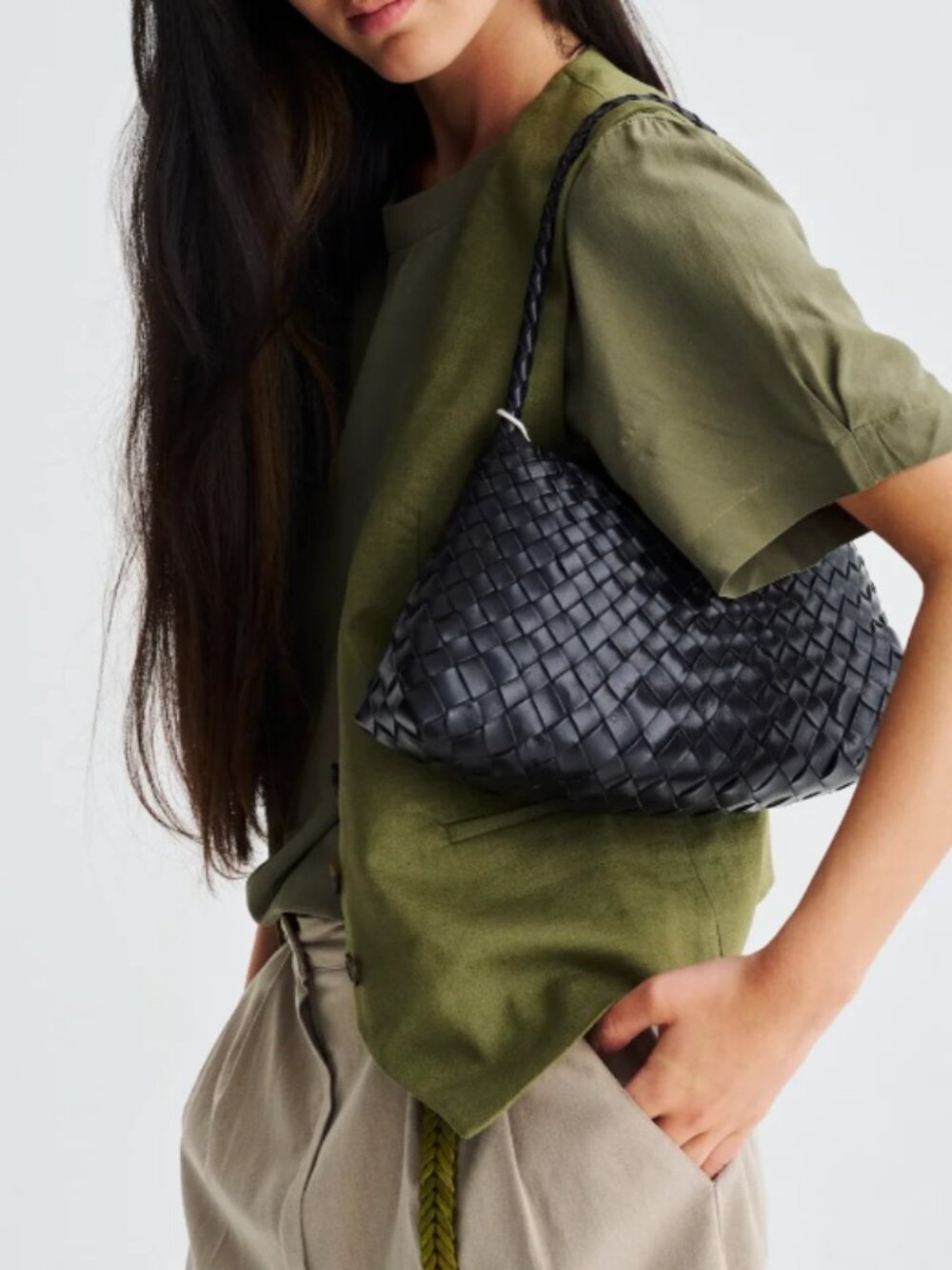 Dragon Diffusion Rosanna Woven Leather Bag